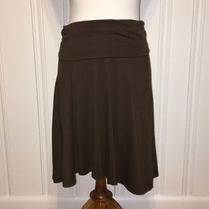 Old Navy size small brown fold over waist skirt